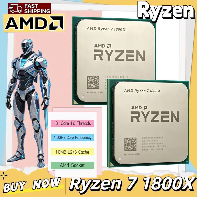 AMD Ryzen 7 1800X CPU 3.60GHz- - огляд і ціна Amd Cpu Ryzen 7
