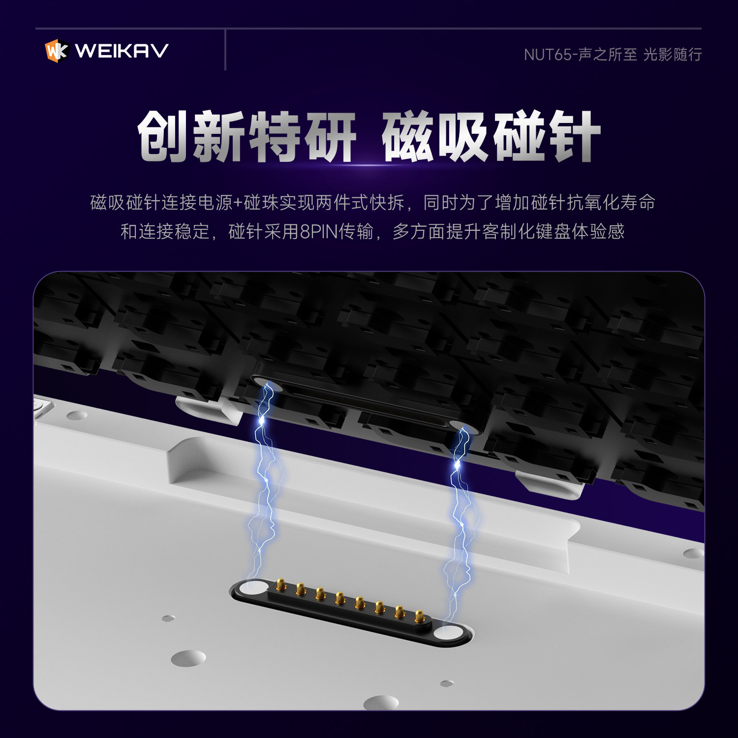 New Weikav Nut65 Aluminum Mech - огляд і ціна Gaming Keyboard Wireless