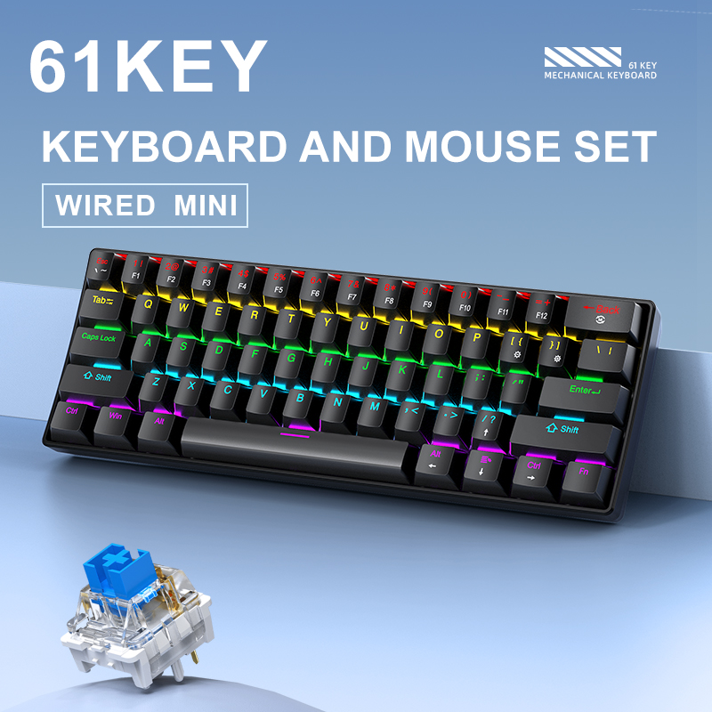 APAYADO K61 Mini Mechanical Ke - огляд і ціна Gaming Keyboard Half