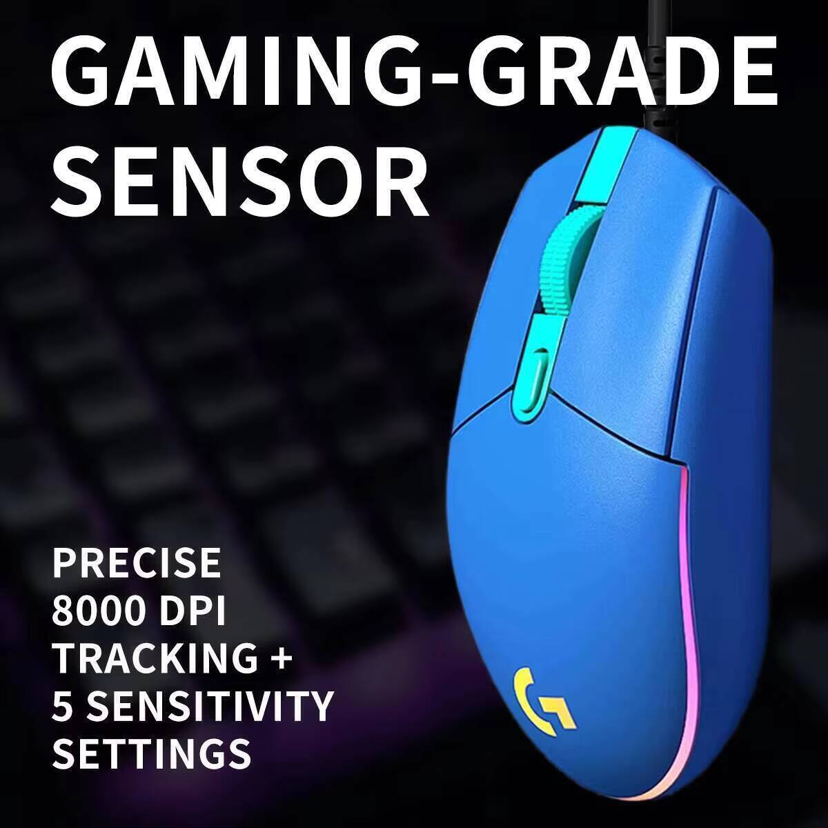 Logitech G203 LIGHTSYNC Gaming - огляд і ціна Logitech Mouse G203
