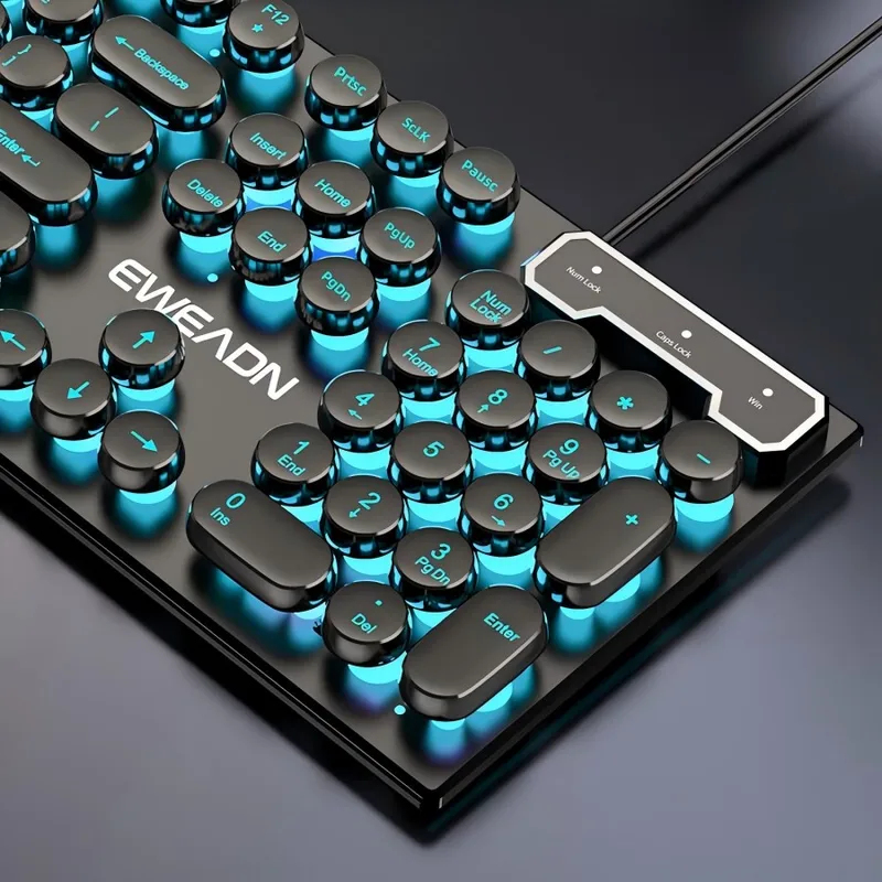 Retro Punk Mechanical Feel Key - огляд і ціна Gaming Keyboard Wireless