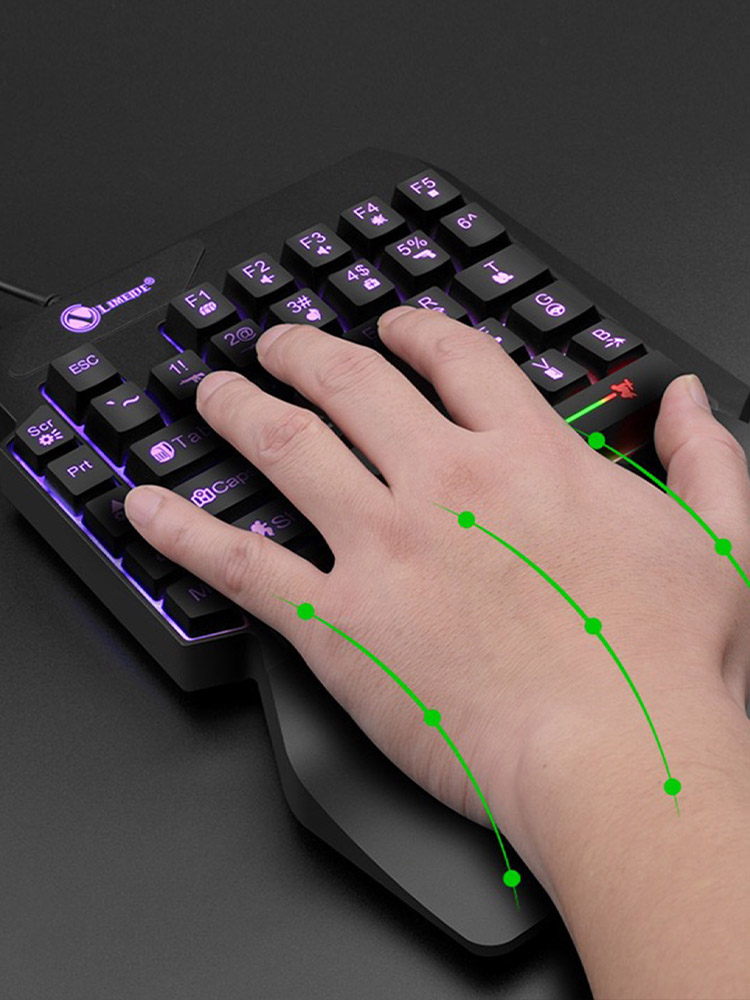 Mechanical One-Handed Light Ga - огляд і ціна Gaming Keyboard Half