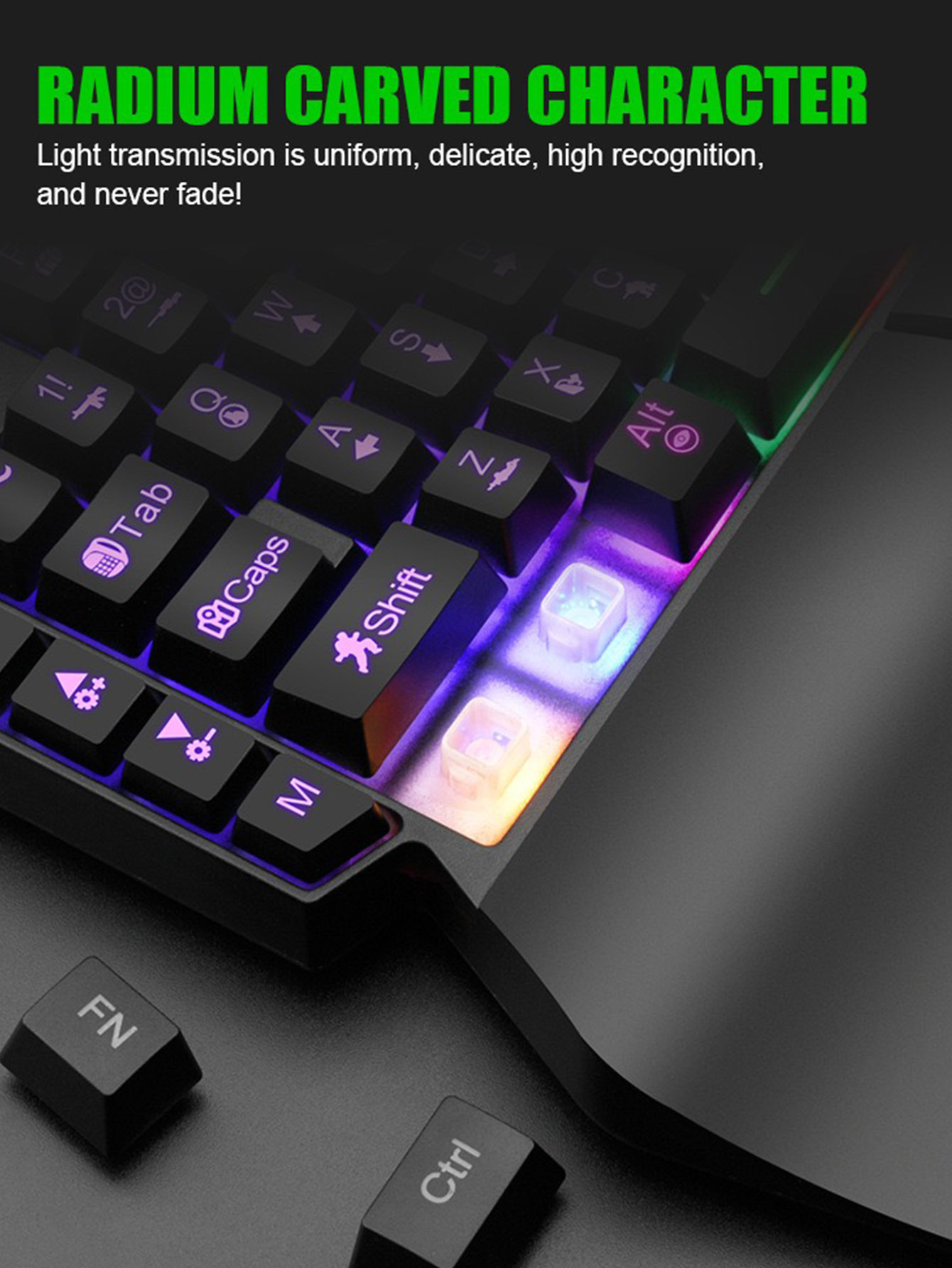 Mechanical One-Handed Light Ga - огляд і ціна Gaming Keyboard Half