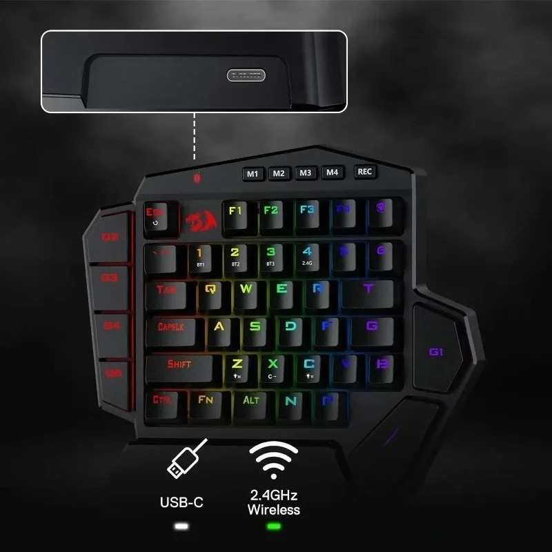 New Redragon K585 PRO Wireless - огляд і ціна Gaming Keyboard Half