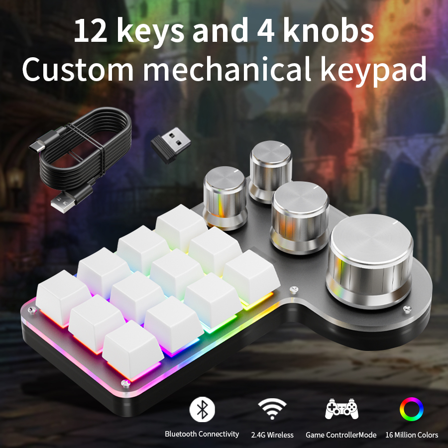 3 Modes 12 Keys Mechanical Key - огляд і ціна Gaming Keyboard Half