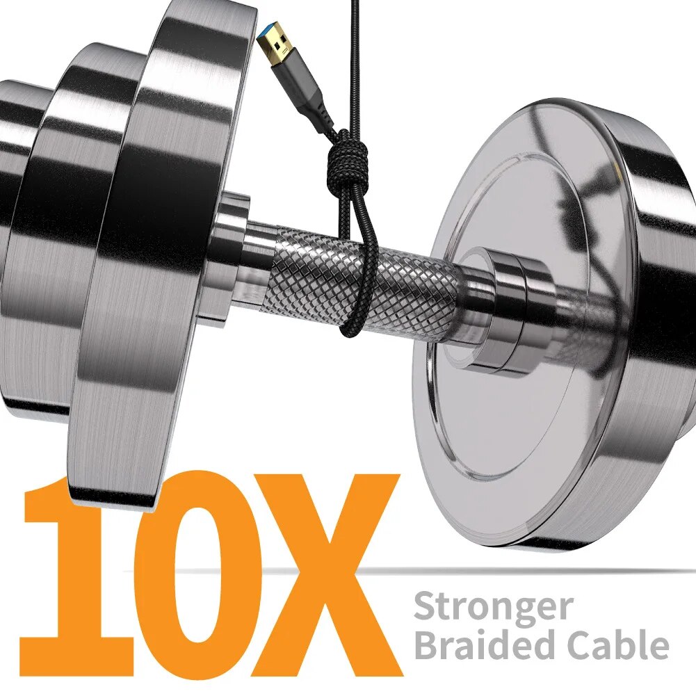 USB 3.0 Nylon Braided Extensio - огляд і ціна Coiled Usb Cable
