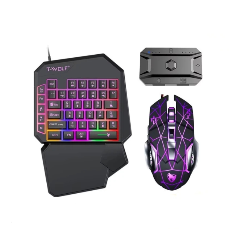 T-Wolf Tf950 5 In 1 One Handed - огляд і ціна Gaming Keyboard Half