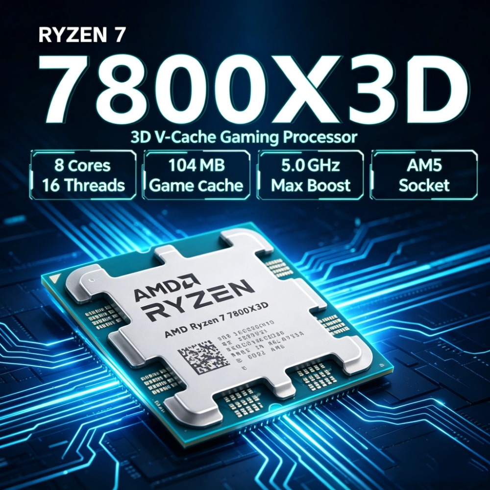 CPU AMD Ryzen 7 7800X3D Replac - огляд і ціна Amd Cpu Ryzen 7