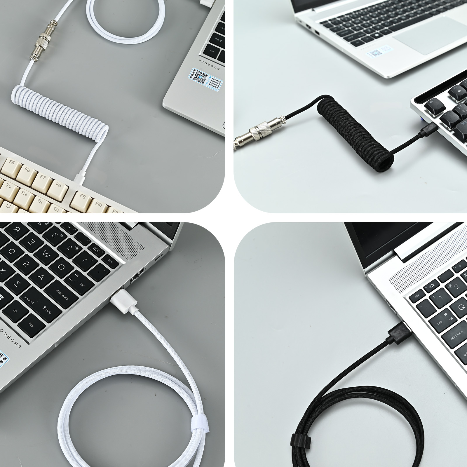 USB Type C Mechanical Keyboard - огляд і ціна Coiled Usb Cable